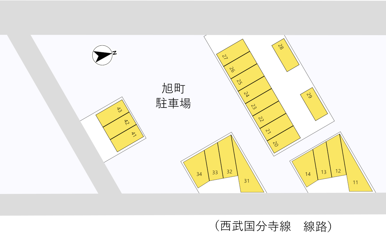 旭町駐車場　略図