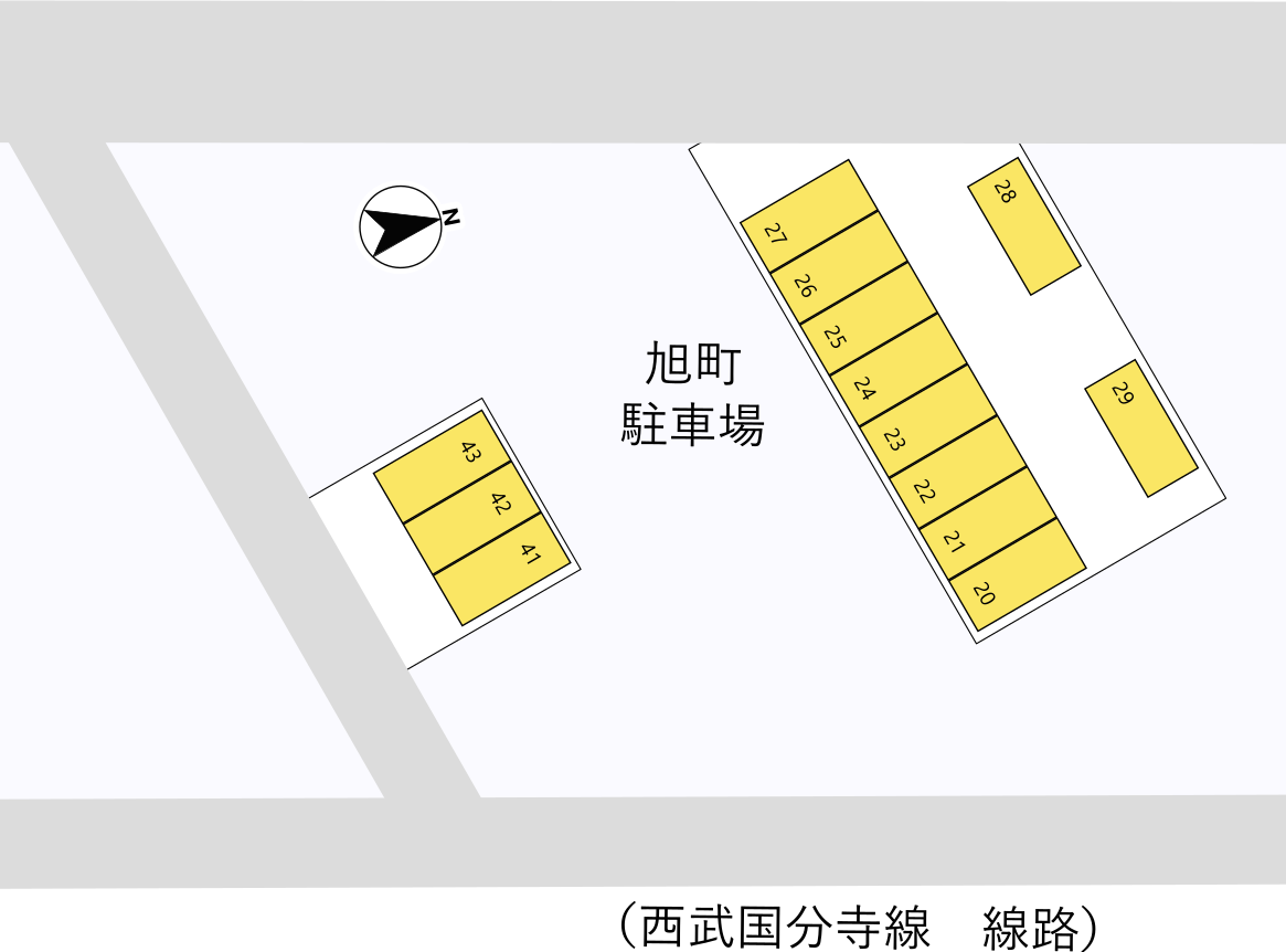 旭町駐車場　略図