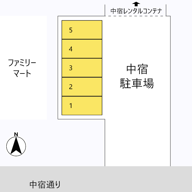 中宿駐車場　略図